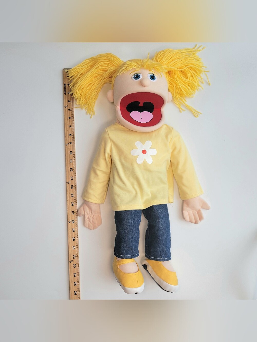 Silly Puppets Katie Peach Girl Full Body Ventriloquist Style Puppet (25 Inches)